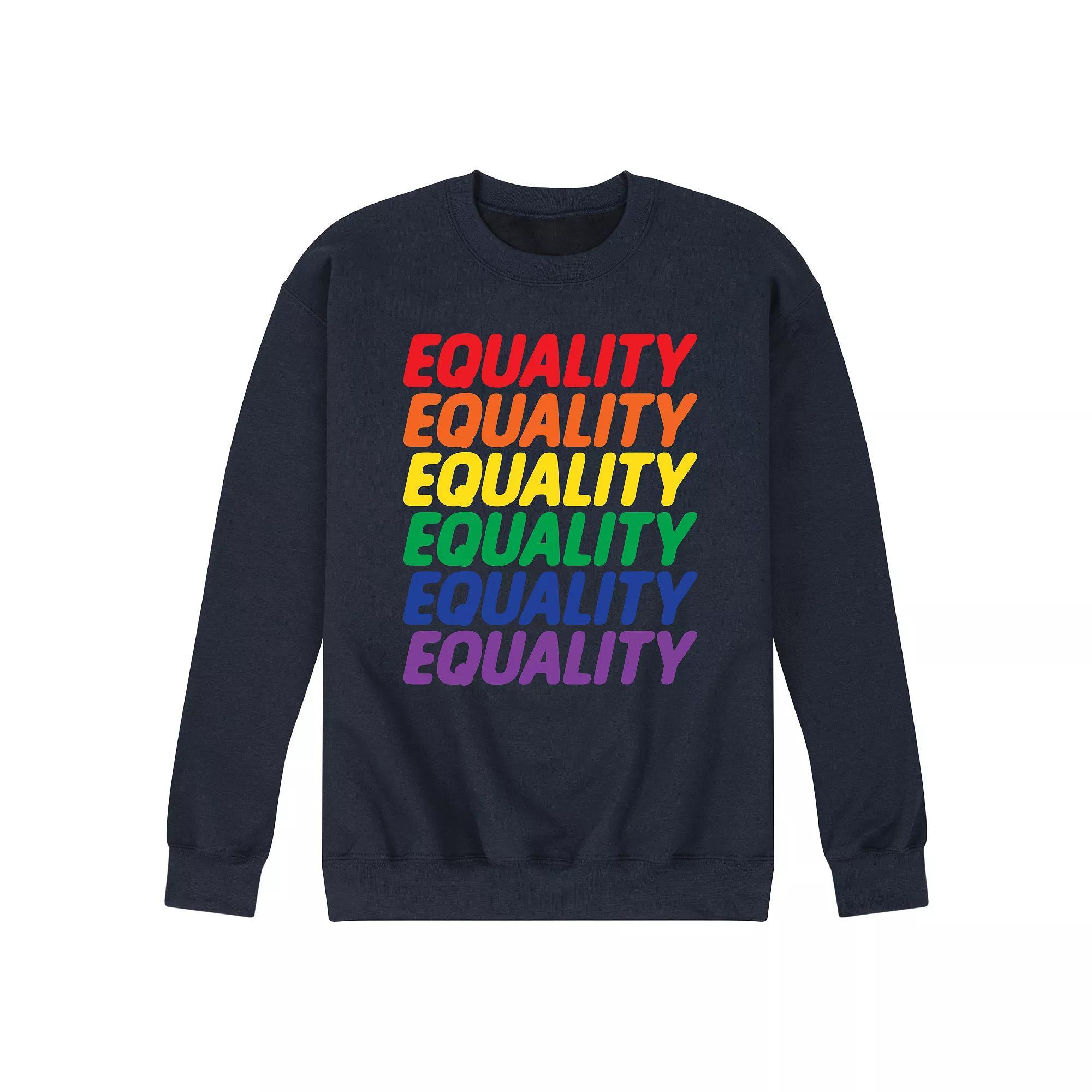 Men's Equality Fleece Sweatshirt, Size: Small, Blue Product Image