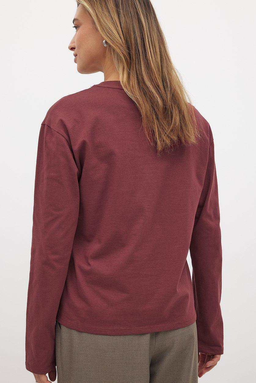 Oversized Long Sleeved Top Green Product Image