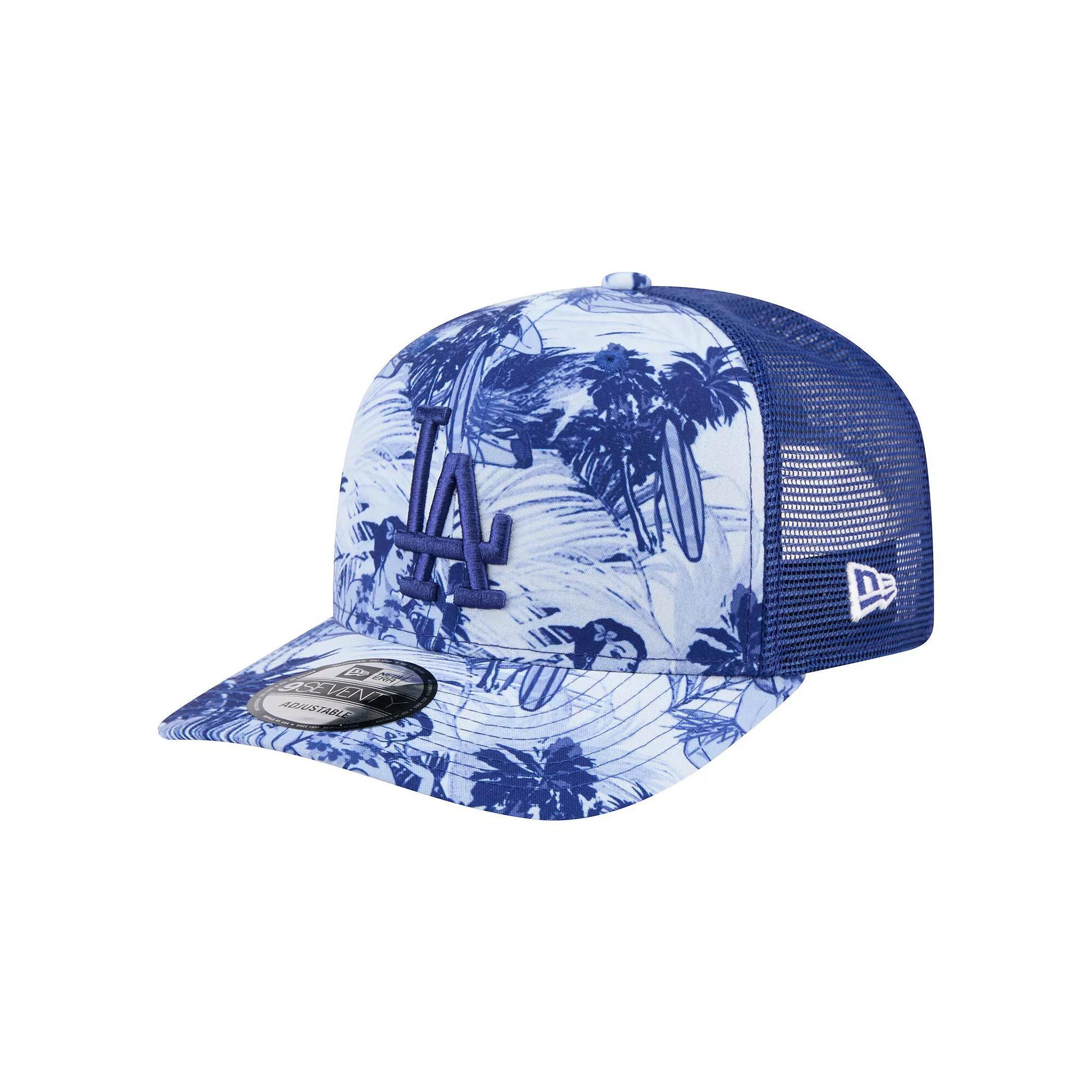 Men's New Era Royal Los Angeles Dodgers Hula Trucker 9SEVENTY Adjustable Hat, Blue Product Image