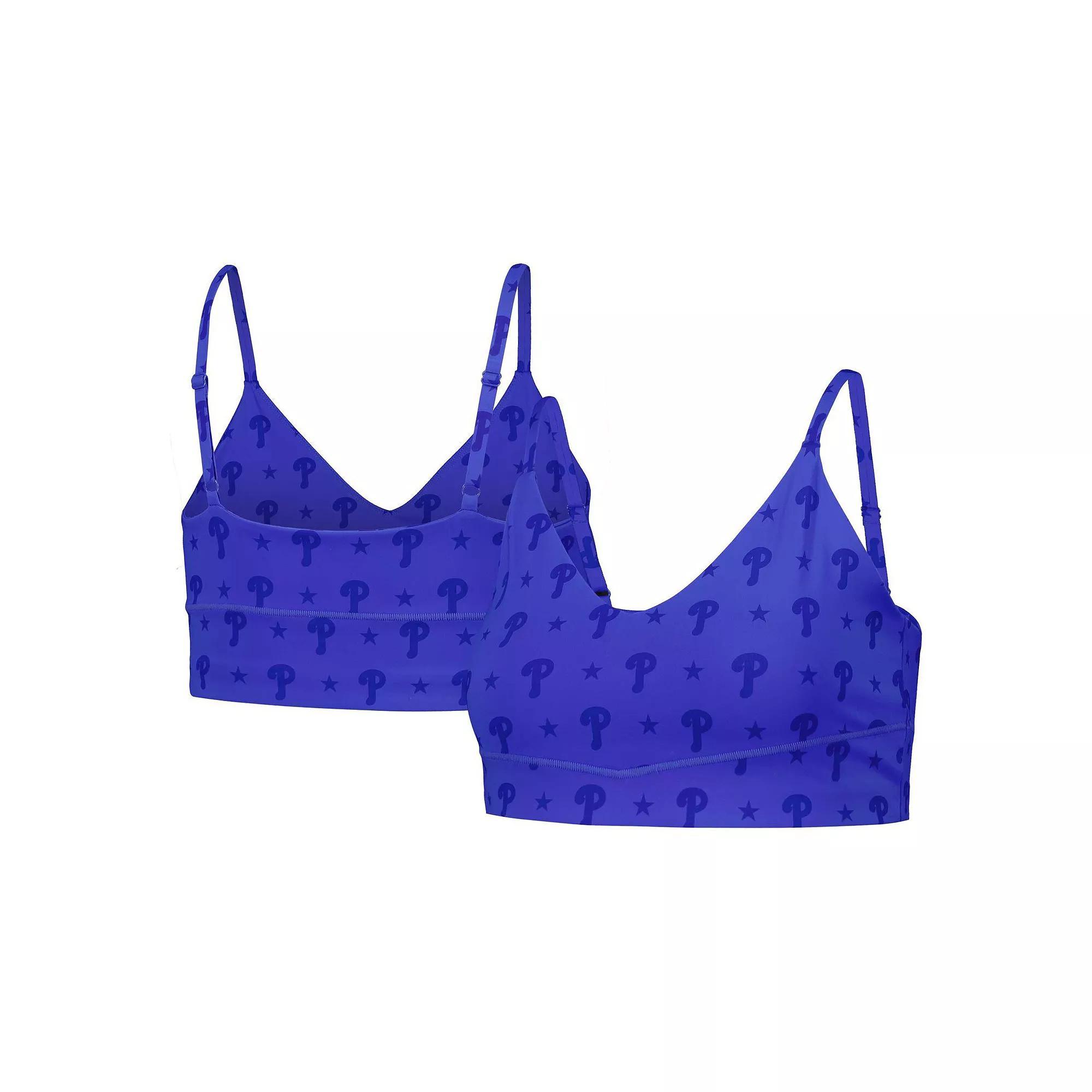 Women's Royal Philadelphia Phillies Active Bra, Size: Small, Blue Product Image
