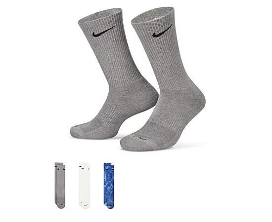 Nike Men's Large Everyday Plus Crew Socks 3 Pairs Product Image