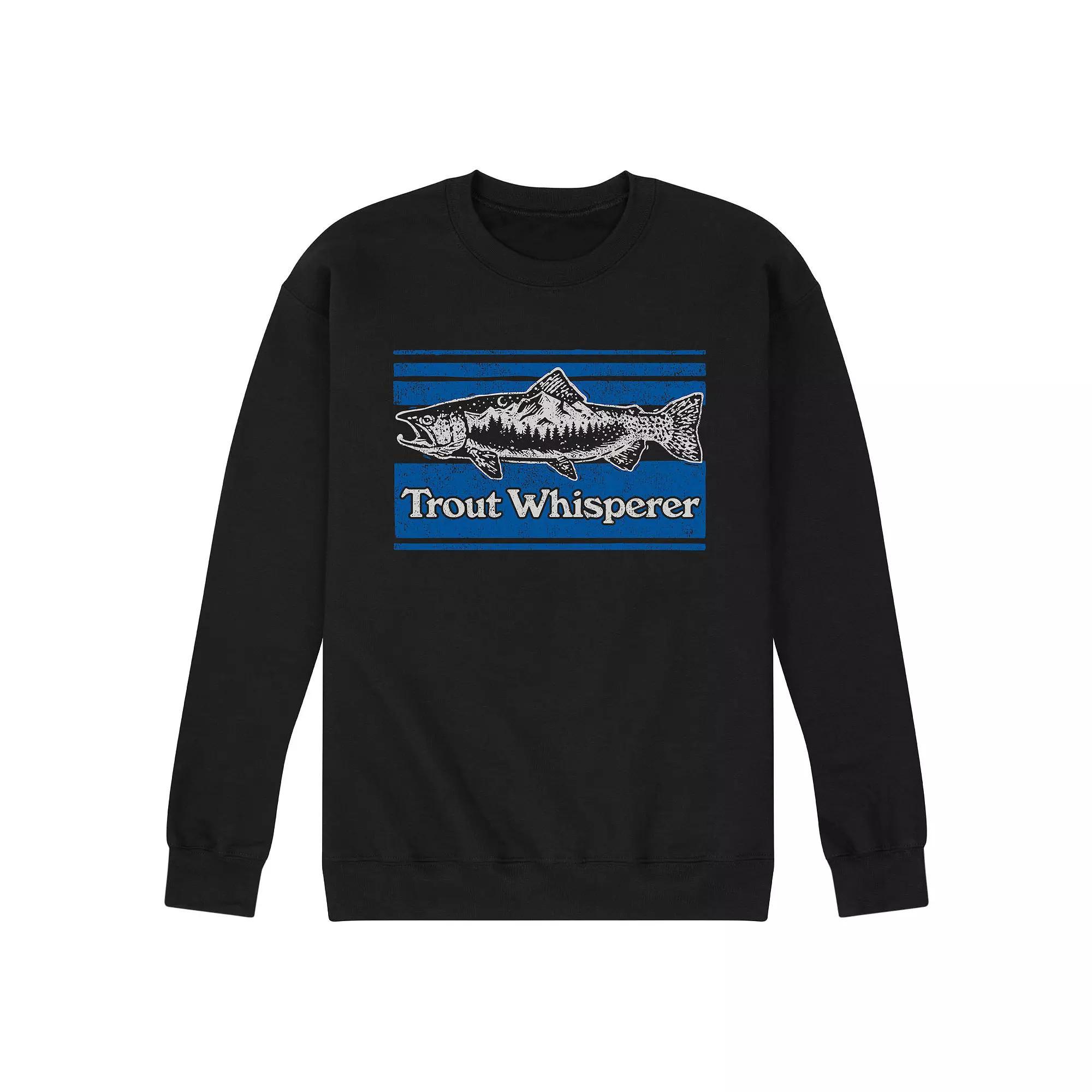 Men's Trout Whisperer Sweatshirt, Size: XL, Black Product Image