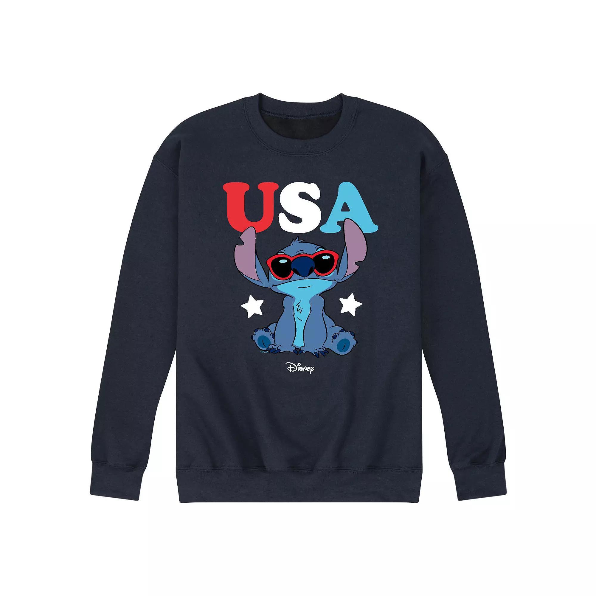 Disney's Lilo & Stitch Men's Stitch USA Sweatshirt,  Product Image