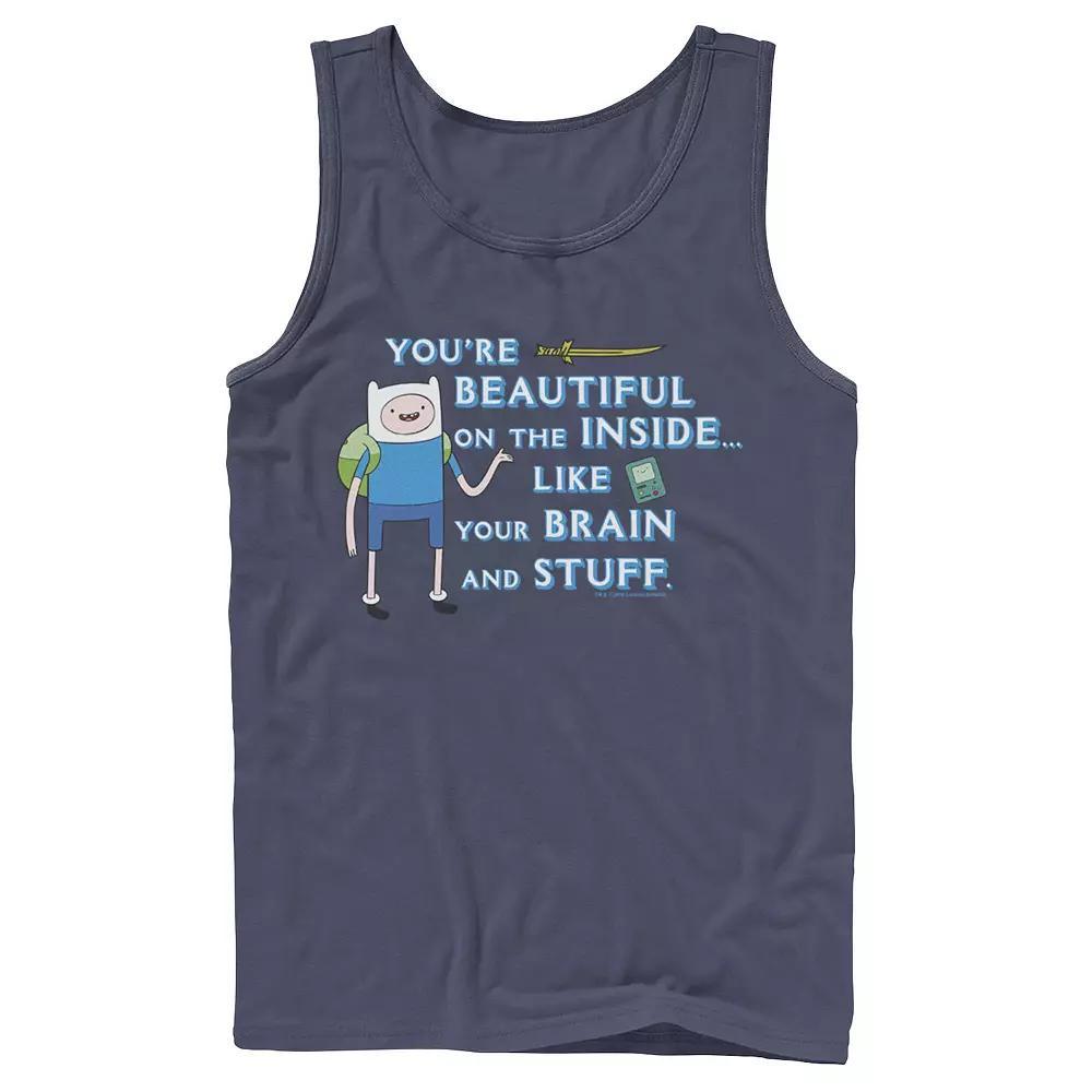 Men's Adventure Time Finn You're Beautiful On The Inside Portrait Tank Top,  Product Image