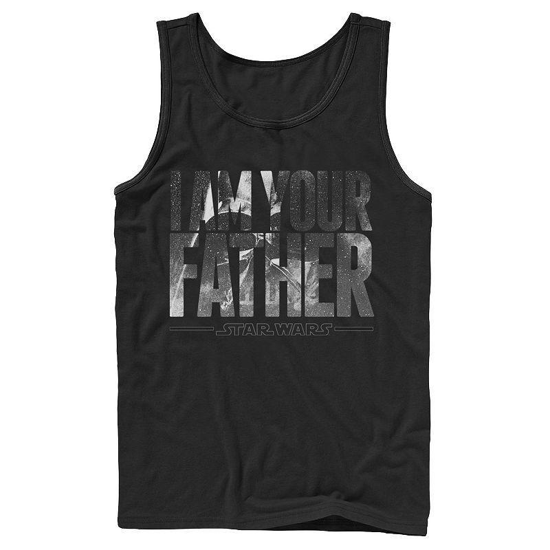 Men's Star Wars Darth Vader Space Father Tank Top, Size: Large, Black Product Image