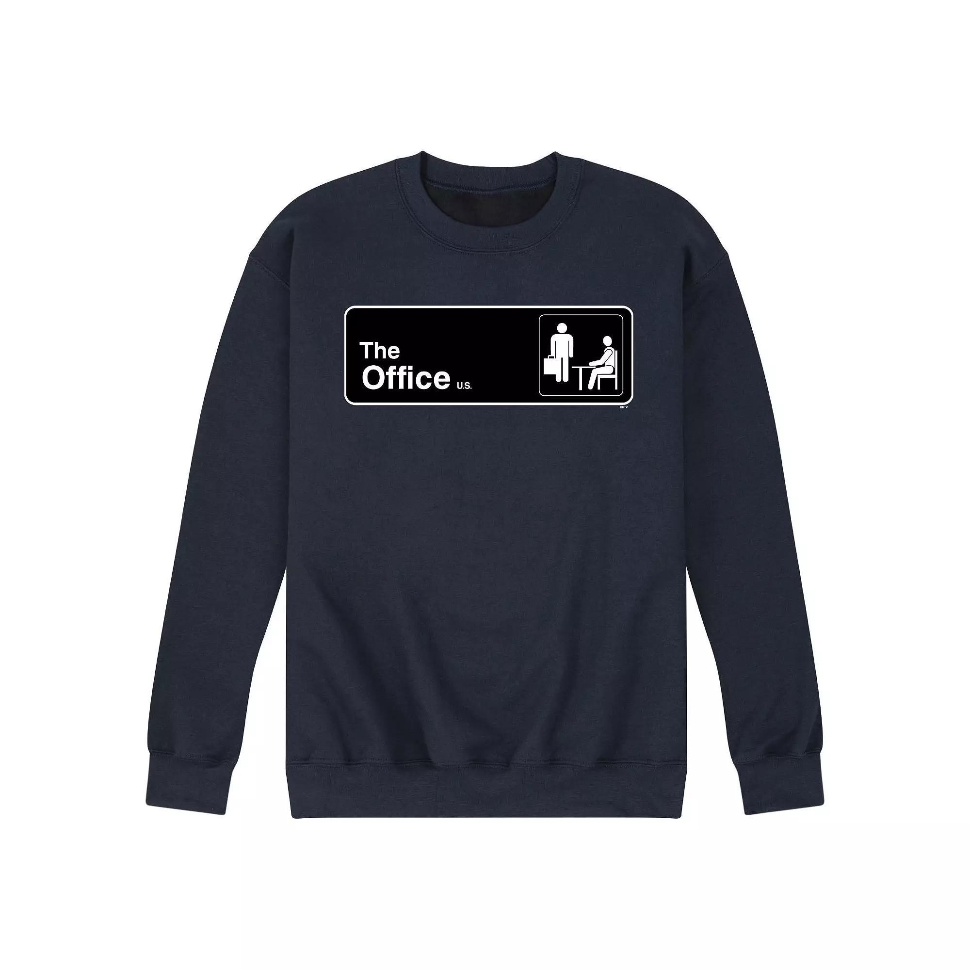 Men's The Office Door Sign Sweatshirt,  Product Image