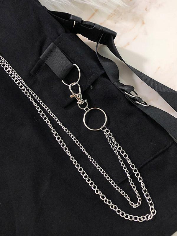 Men's Buckle Strap Pocket Cargo Shorts Product Image