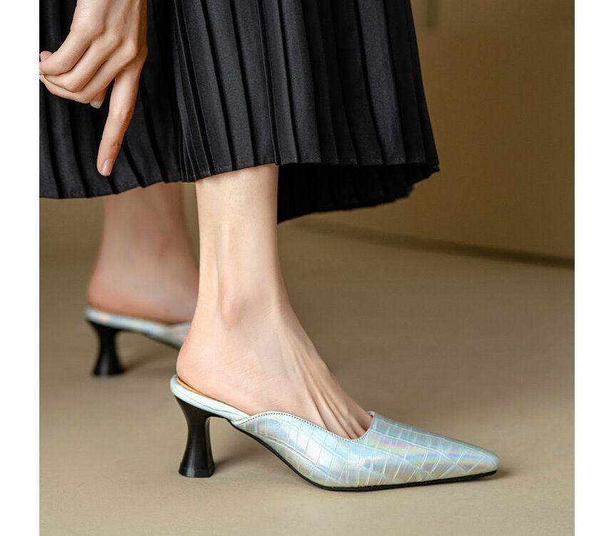 Pointed Kitten Heel Mules Product Image