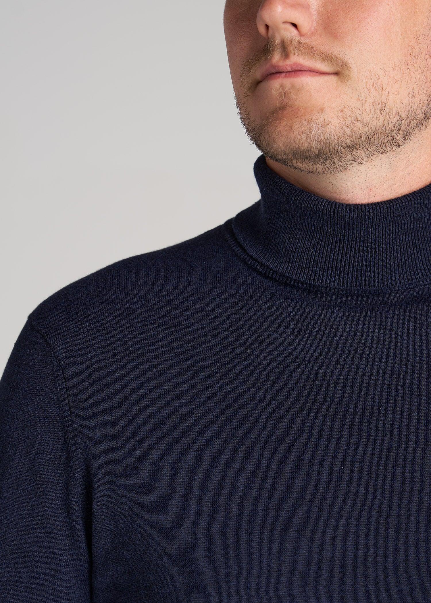 Men's Tall Turtleneck Sweater in Patriot Blue Product Image