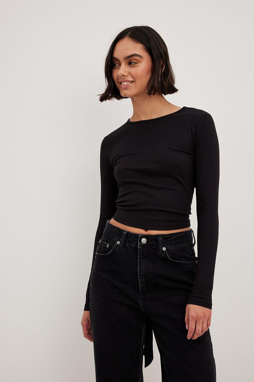 Ribbed Open Back Top Product Image