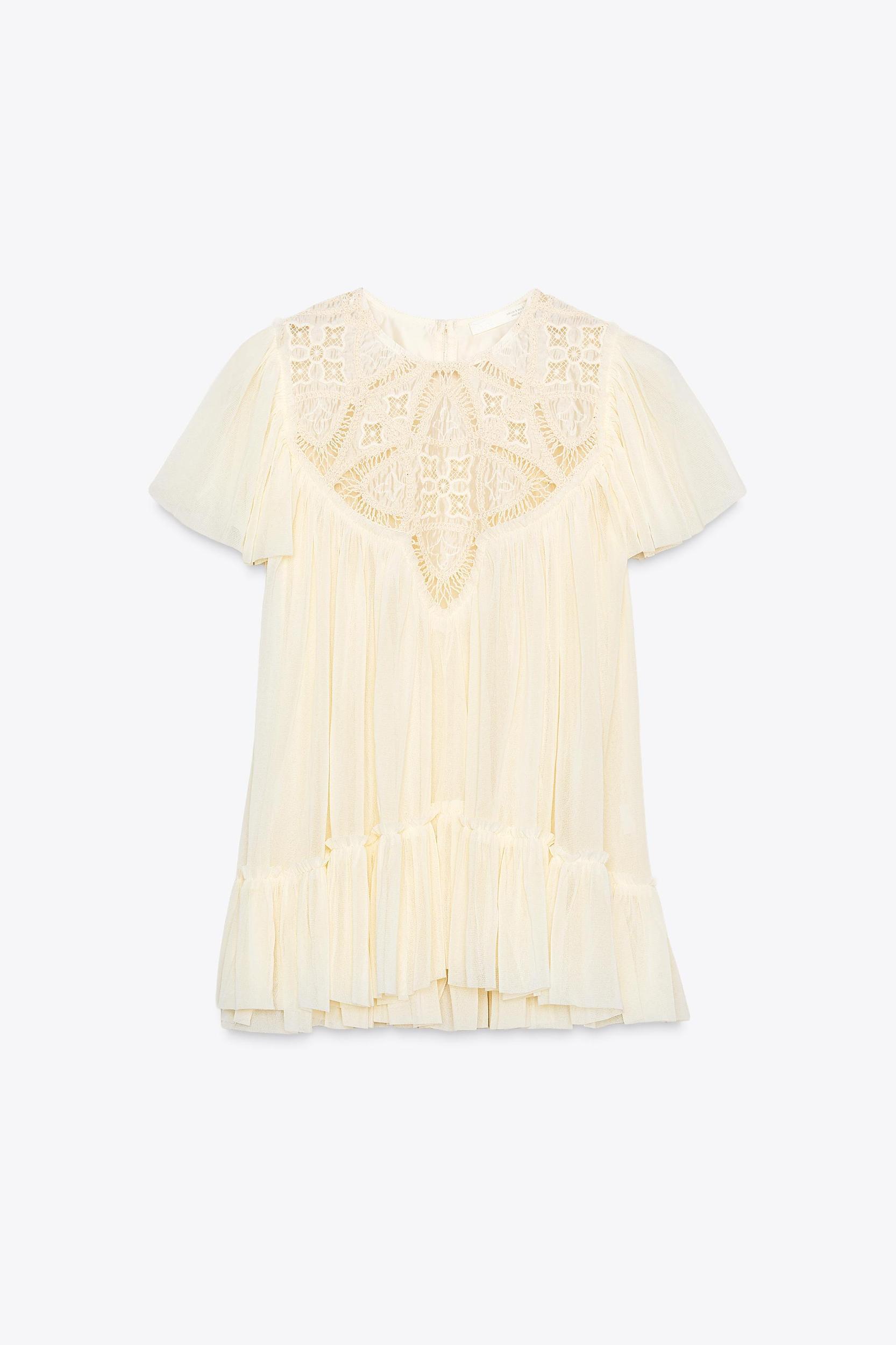 EMBROIDERED FLOWY TOP Product Image
