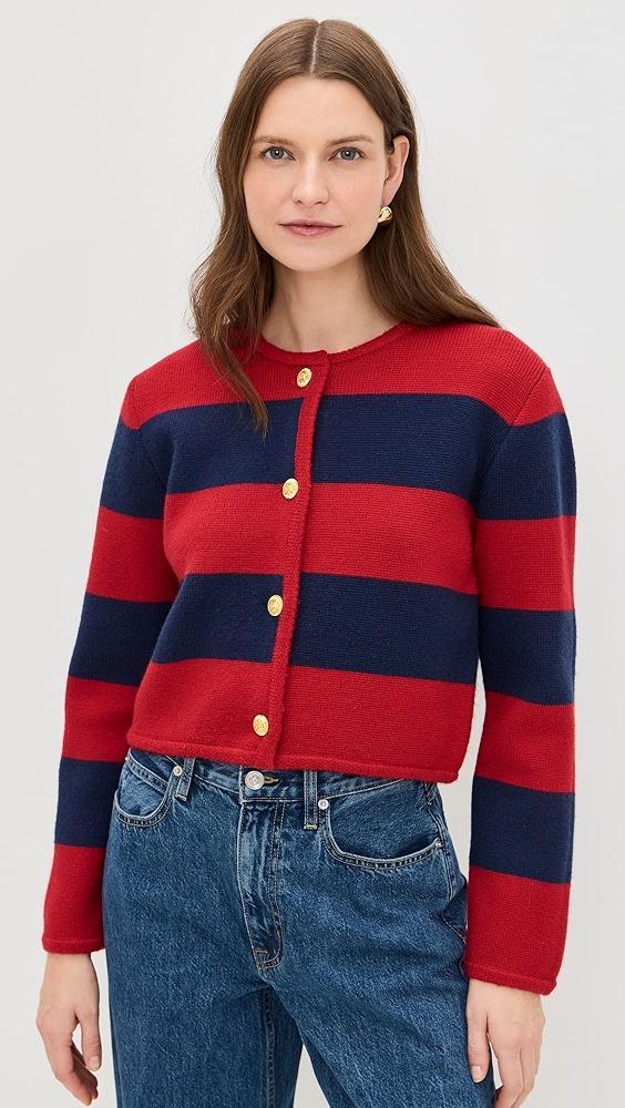 English Factory Striped Knit Cardigan | Shopbop Product Image