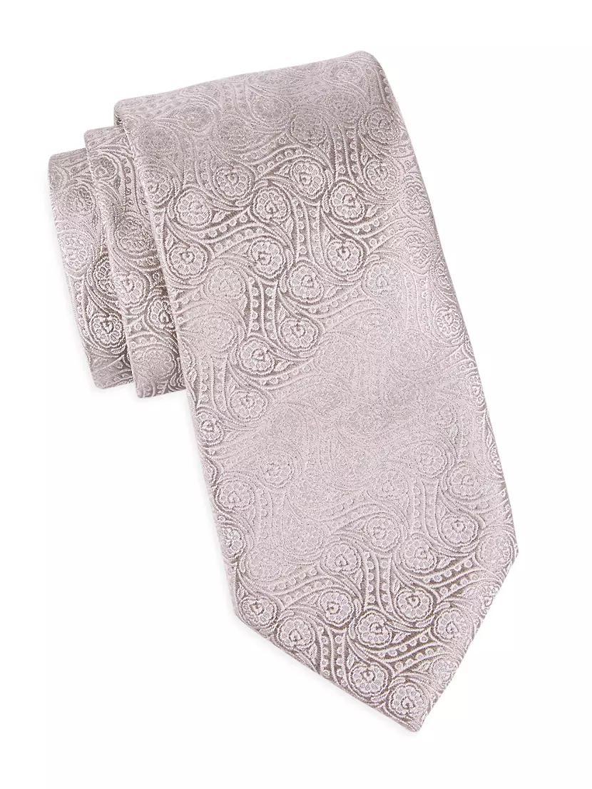 Swirl Paisley Silk Tie Product Image