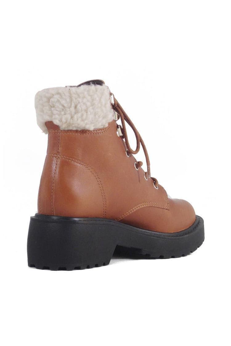 Seal Combat Boots with Shearling Product Image