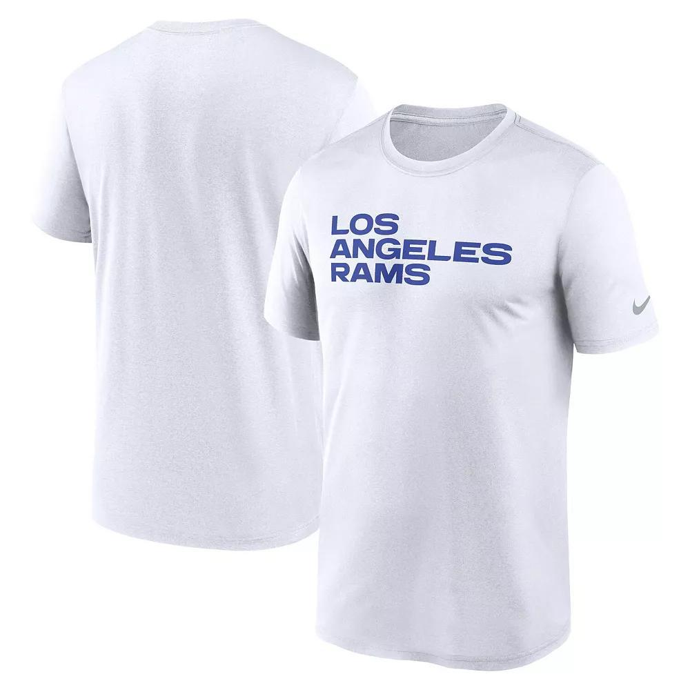 Men's Nike White Los Angeles Rams Primetime Legend Wordmark Performance T-Shirt,  Product Image