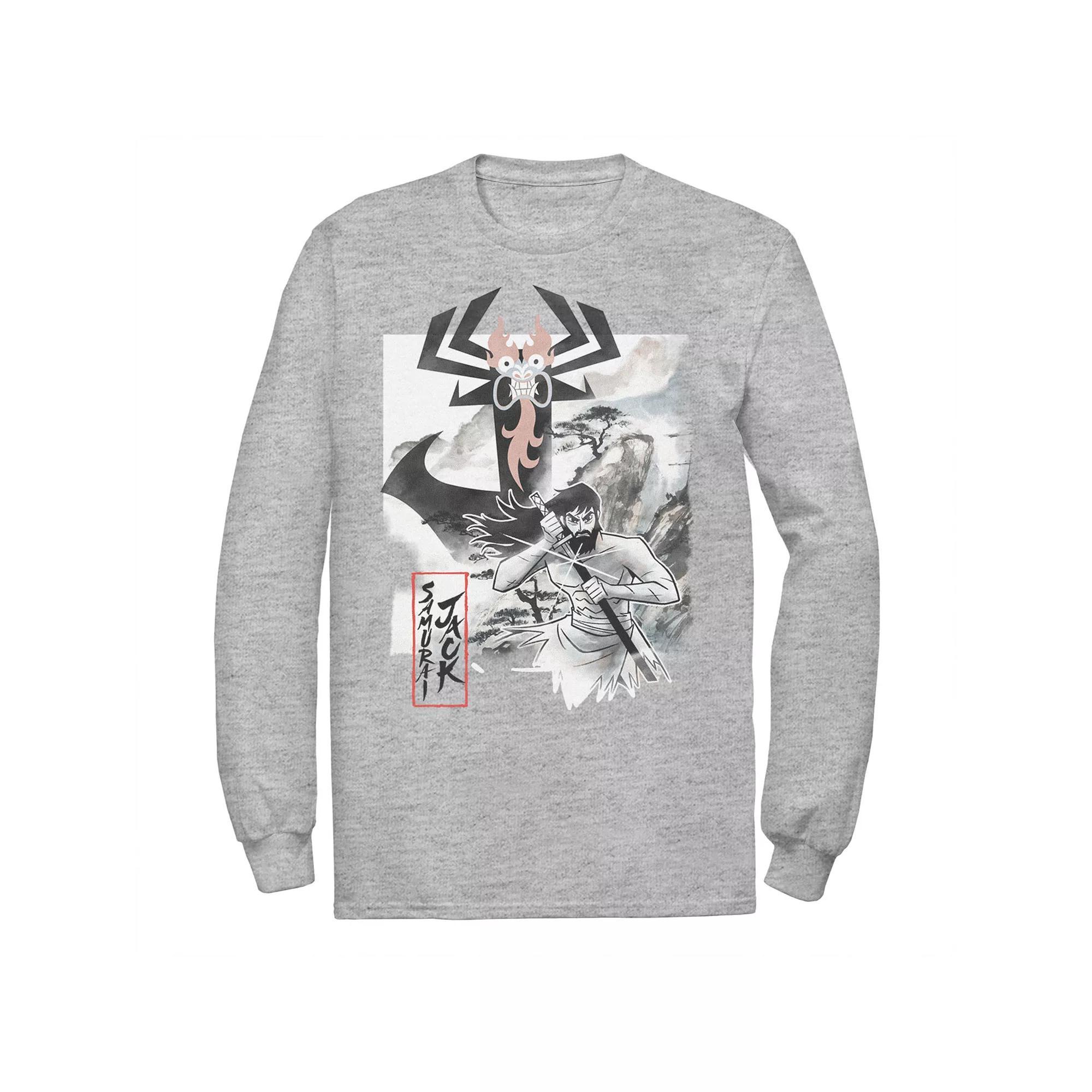 Men's Cartoon Network Samurai Jack Aku Water Color Paint Sketch Tee,  Product Image