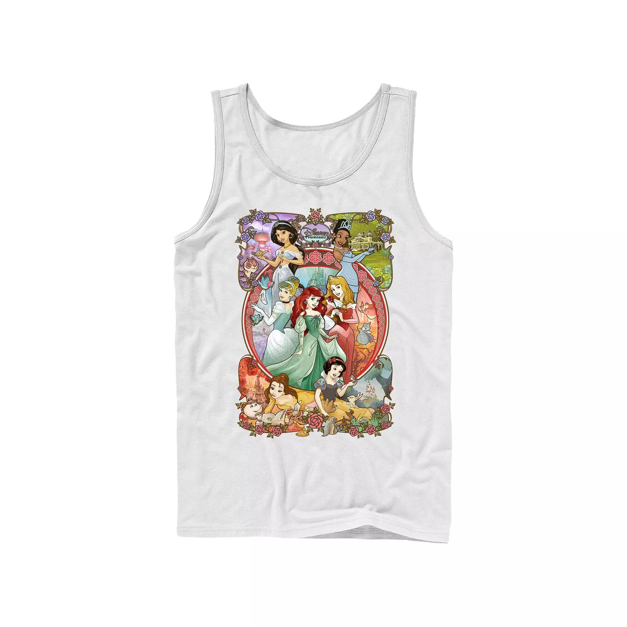 Men's Disney Princesses Vignettes Graphic Tank Top,  Product Image
