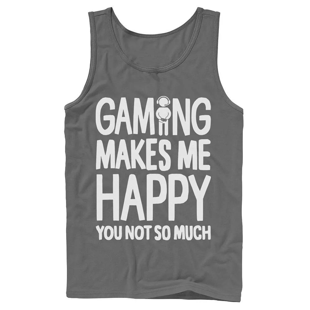 Men's Gaming Makes Me Happy You Not So Much Gamer Tank Top,  Product Image
