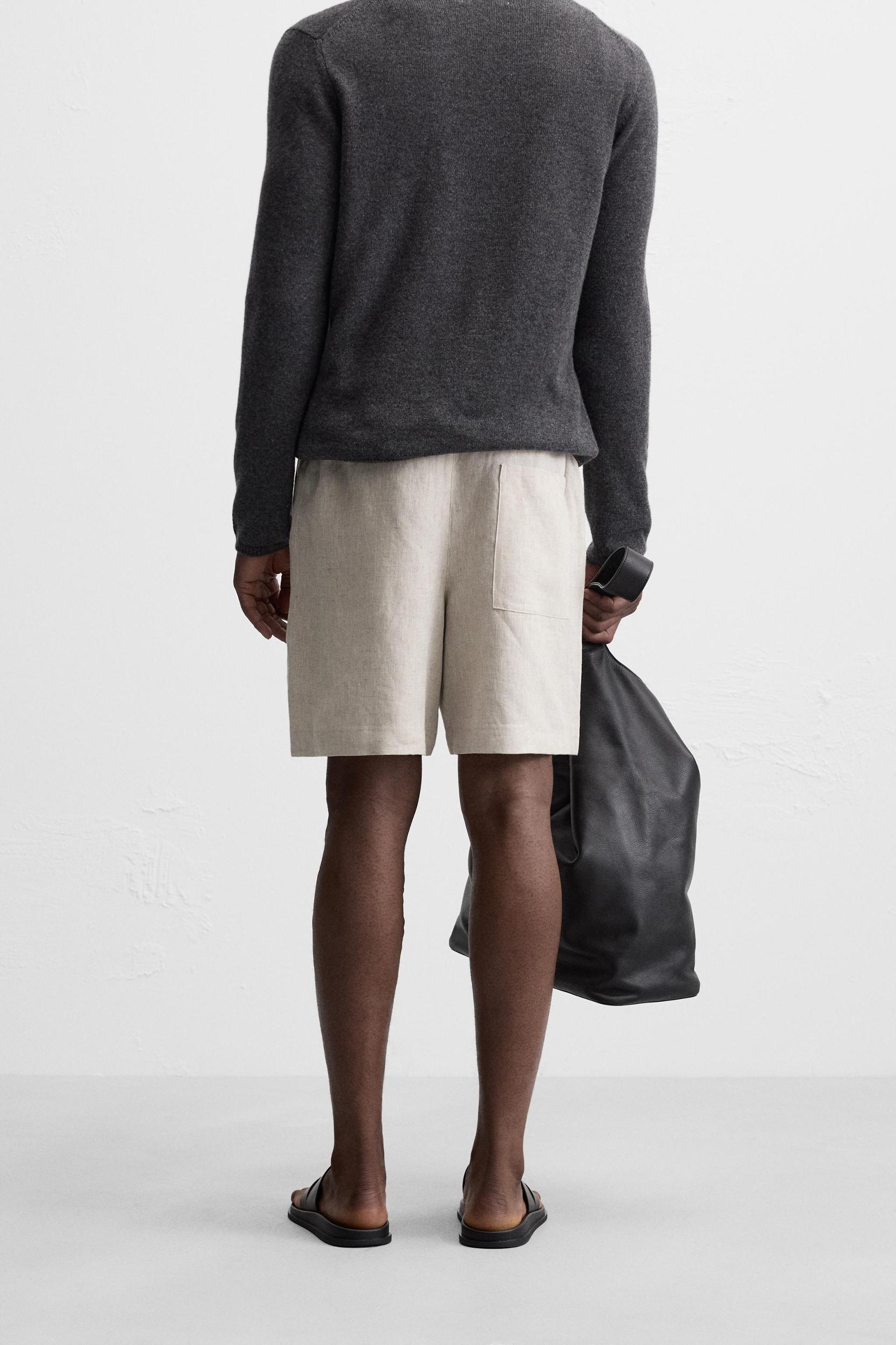 100% LINEN SHORTS Product Image