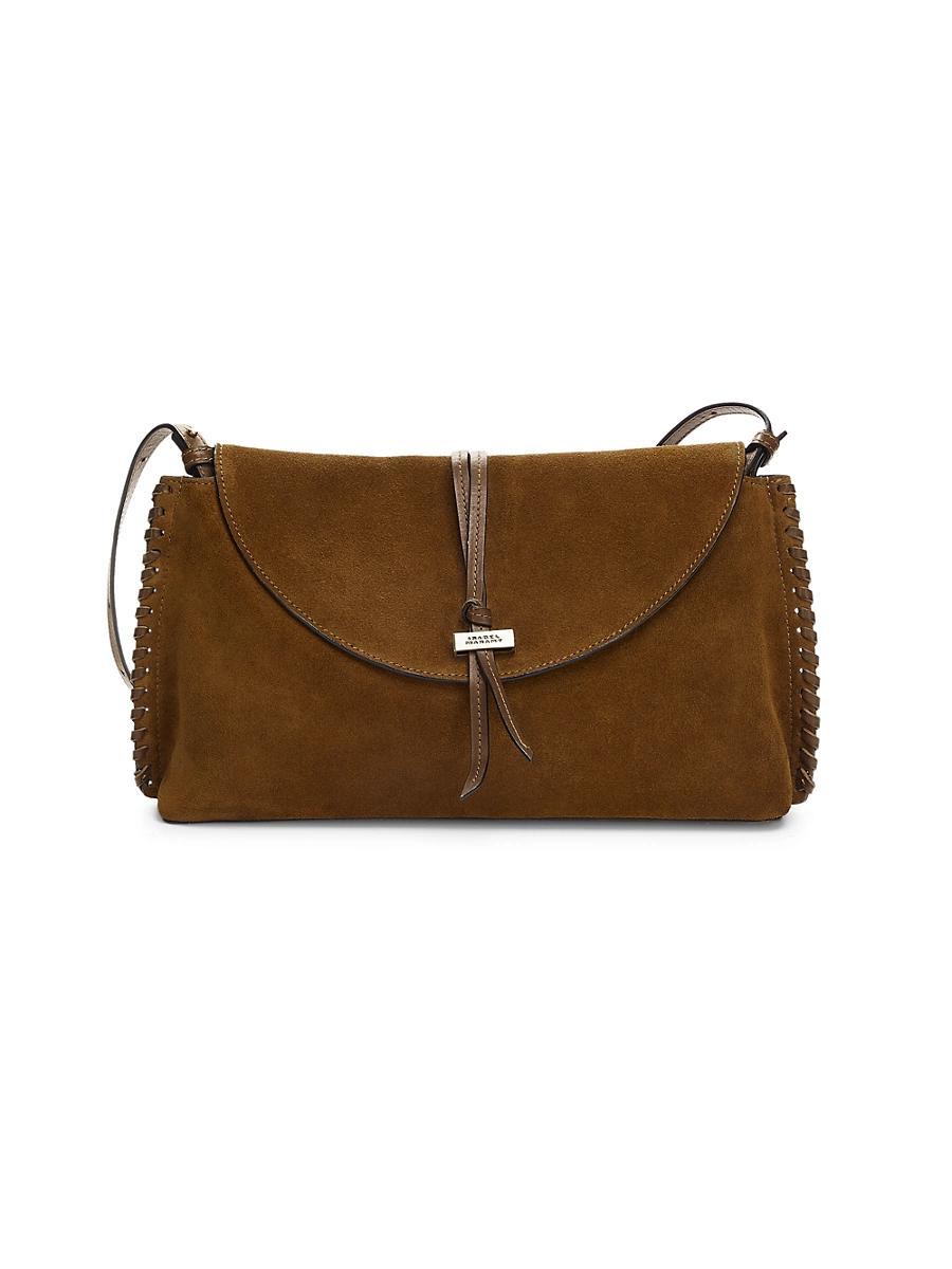 Womens Silao Whipstitched Suede Shoulder Bag Product Image