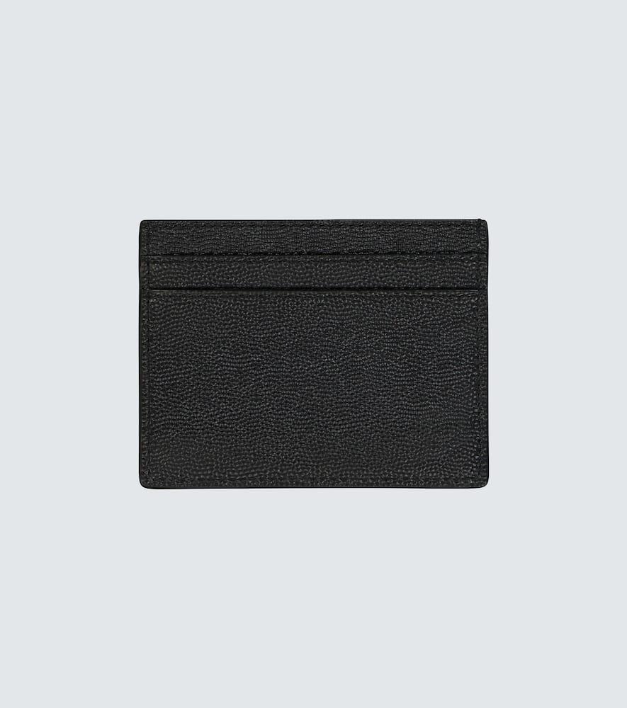 SAINT LAURENT Leather Card Holder In Black Product Image