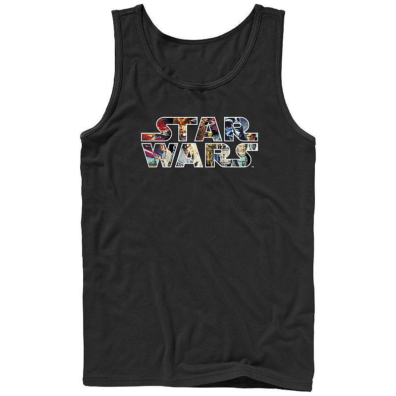 Men's Star Wars Scenes Filled Logo Graphic Tank Top,  Product Image