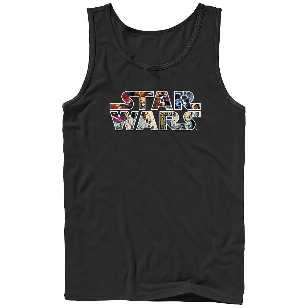 Men's Star Wars Scenes Filled Logo Graphic Tank Top,  Product Image