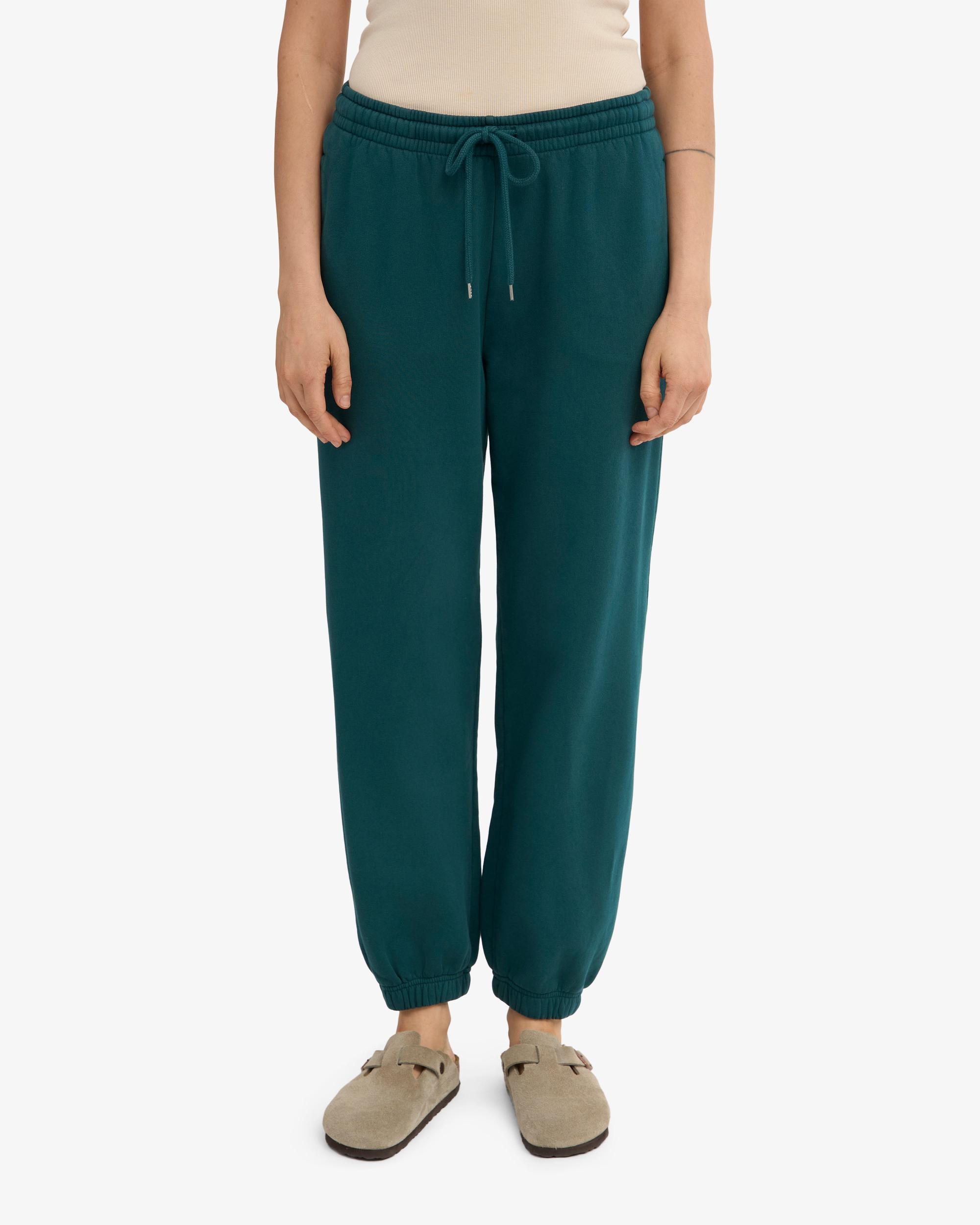 Organic Relaxed Sweatpants - Emerald Green Product Image
