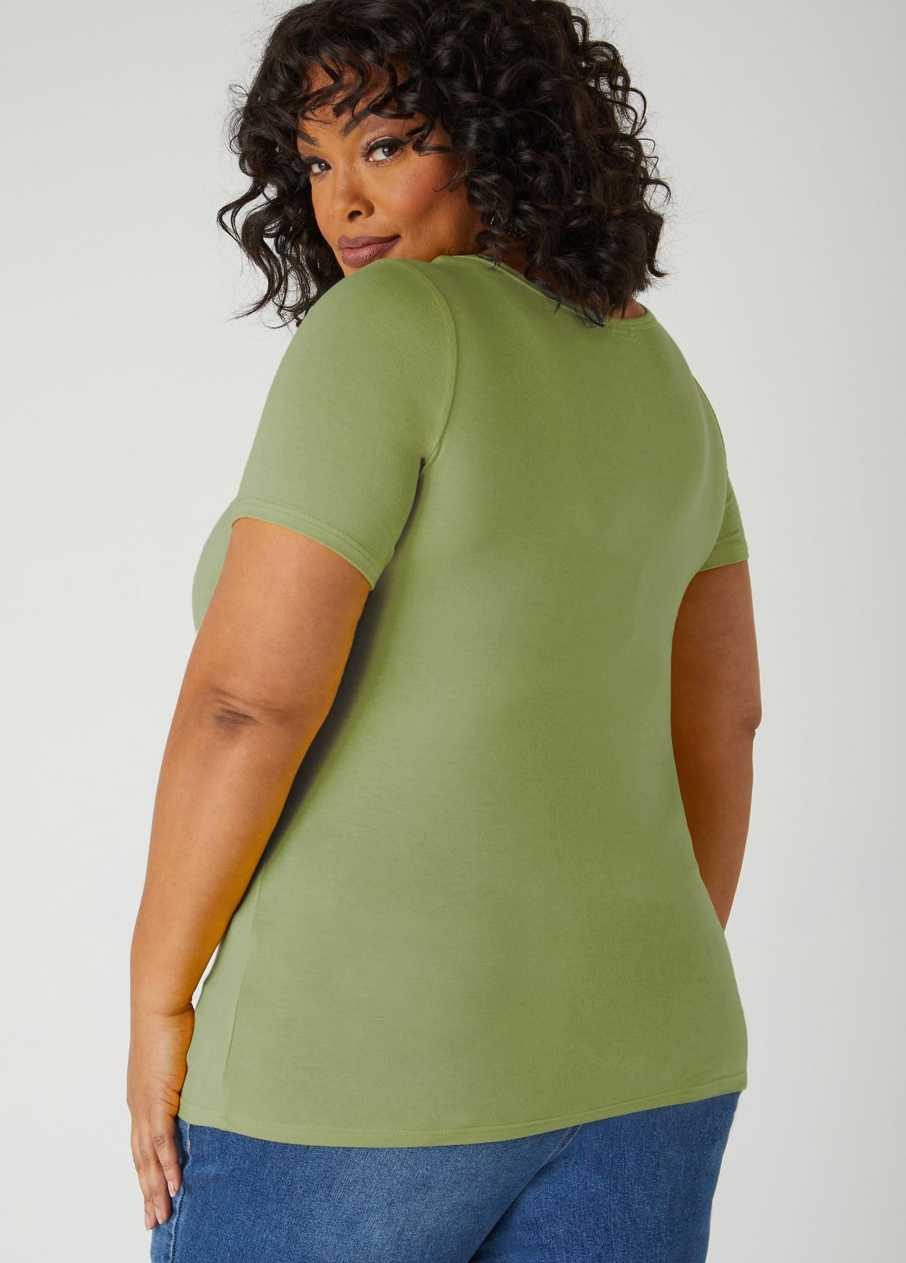 Plus Size The Basic Jersey Tee Ashley Stewart Product Image