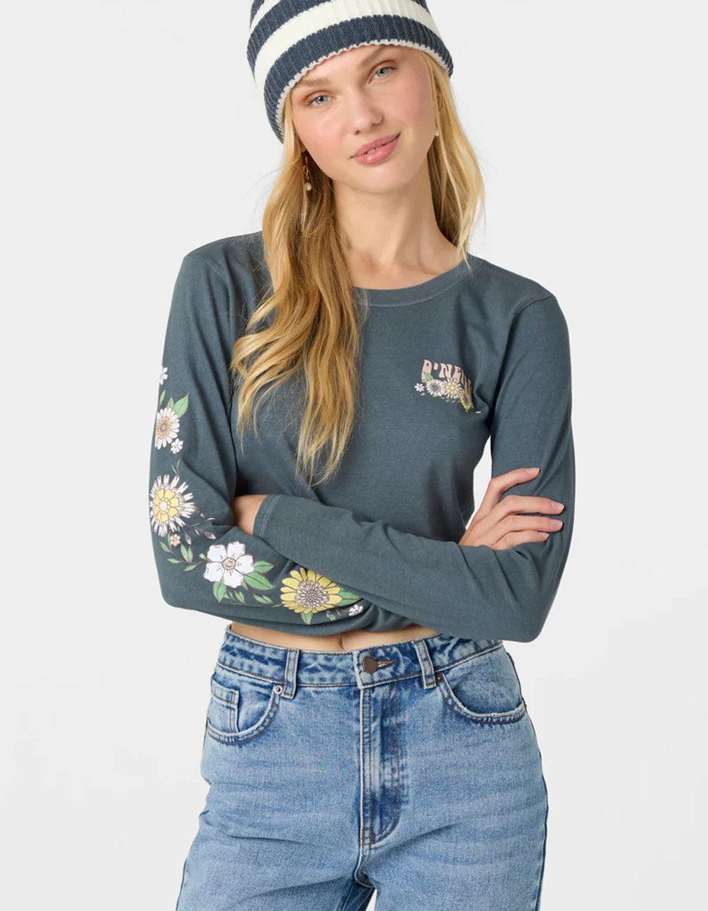 O'NEILL Daisy Daze Womens Long Sleeve Tee - SLATE BLUE Product Image