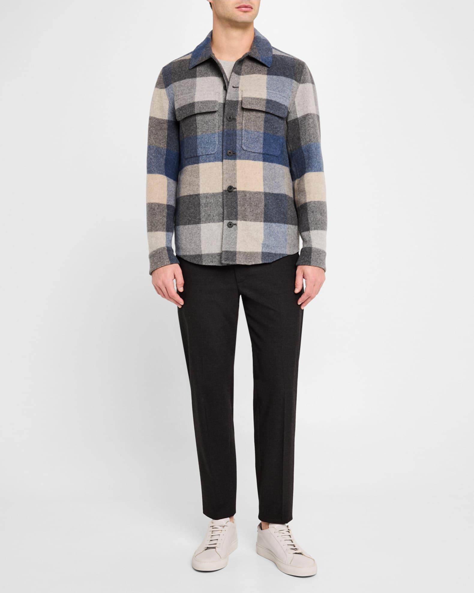 Men's Plaid Splittable Overshirt Product Image