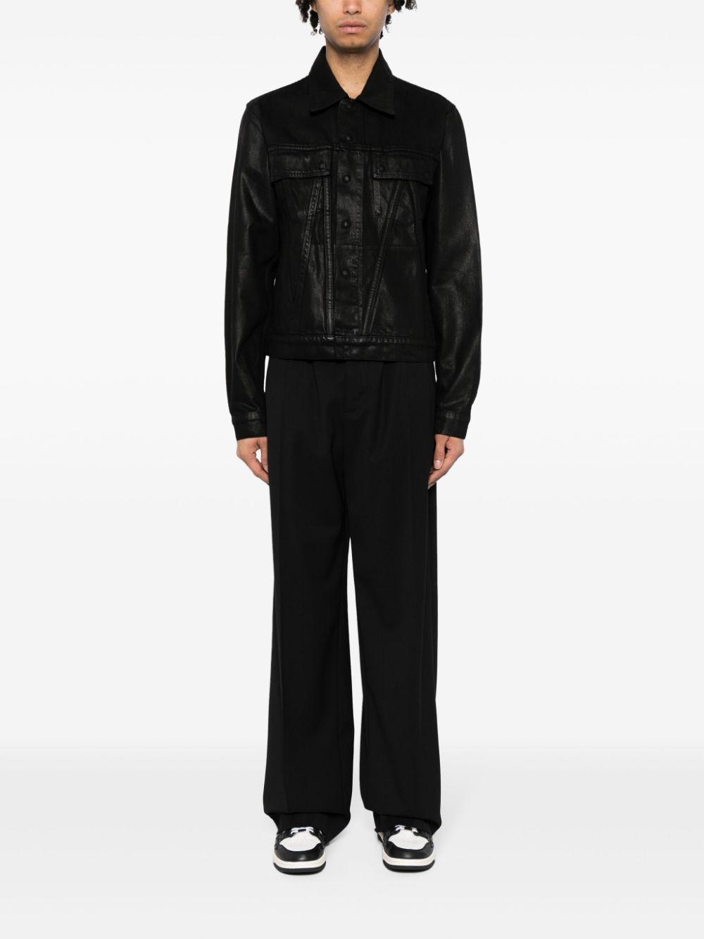 AMIRI Coated Denim Jacket In Black Product Image