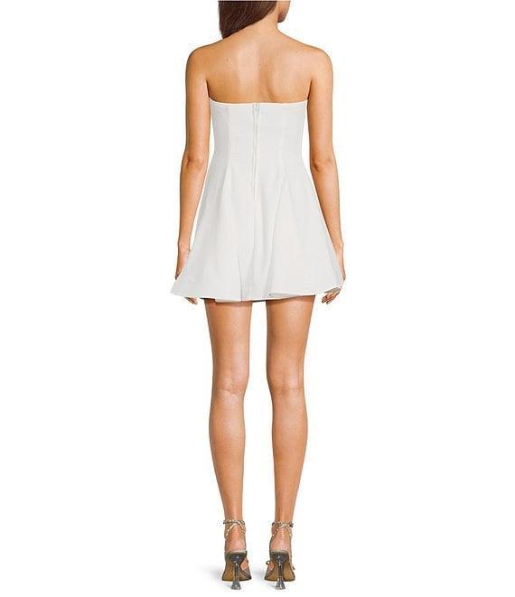 B. Darlin Strapless Fit & Flare Bow Trim Detail Dress Product Image