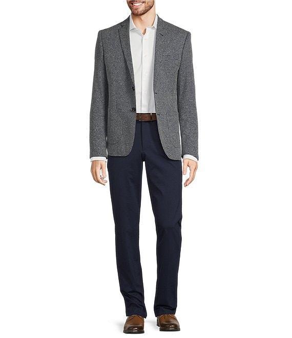 Murano Slim Fit Notch Lapel Check Suit Separate Blazer Product Image