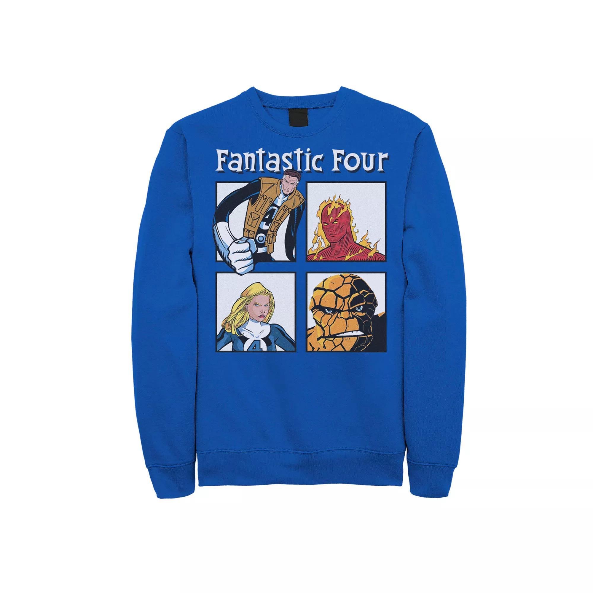 Men's Marvel Fantastic Four Ready To Fight Portrait Panels Tee,  Product Image