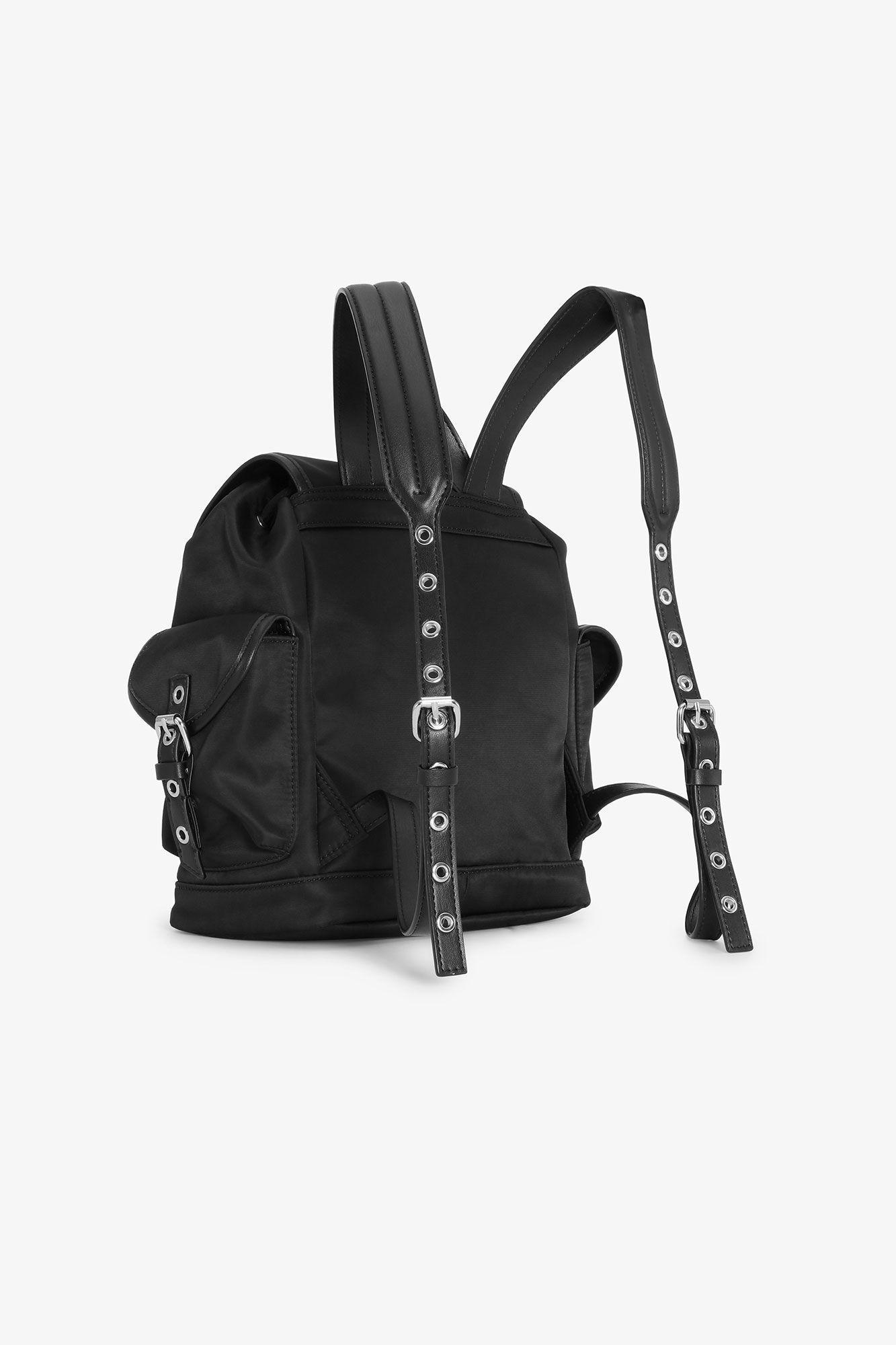 Black Small Bucky Nylon Backpack Product Image