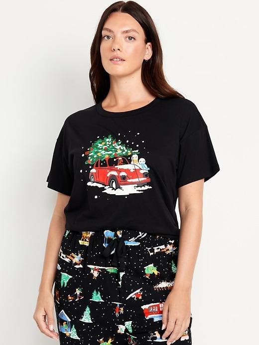 Matching Holiday-Graphic T-Shirt for Women Product Image