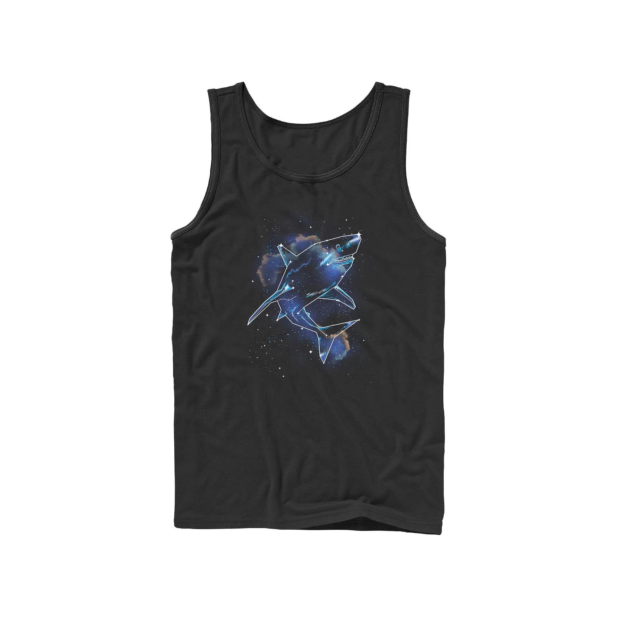 Men's Shark Galaxy Graphic Tank,  Product Image
