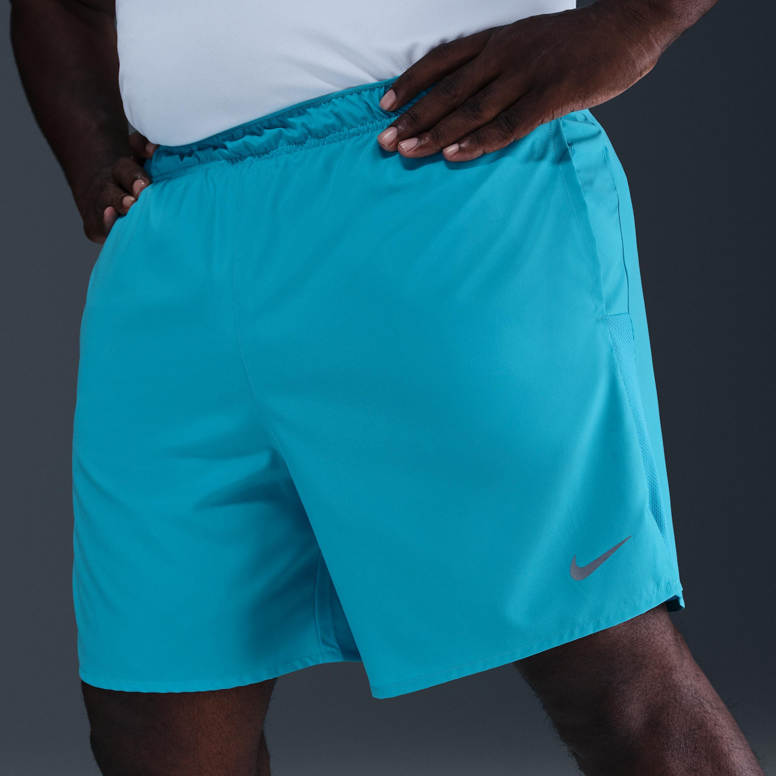 Nike Mens Challenger Dri-FIT 7 Brief-Lined Running Shorts | DV9359-345 Product Image