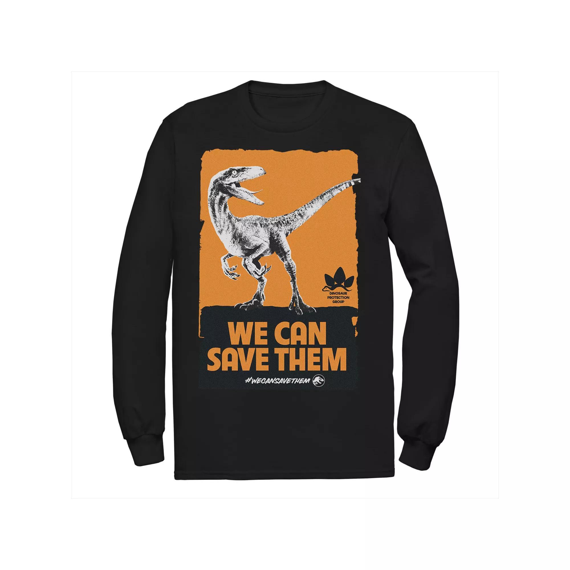 Men's Jurassic World We Can Save Them Poster Tee,  Product Image