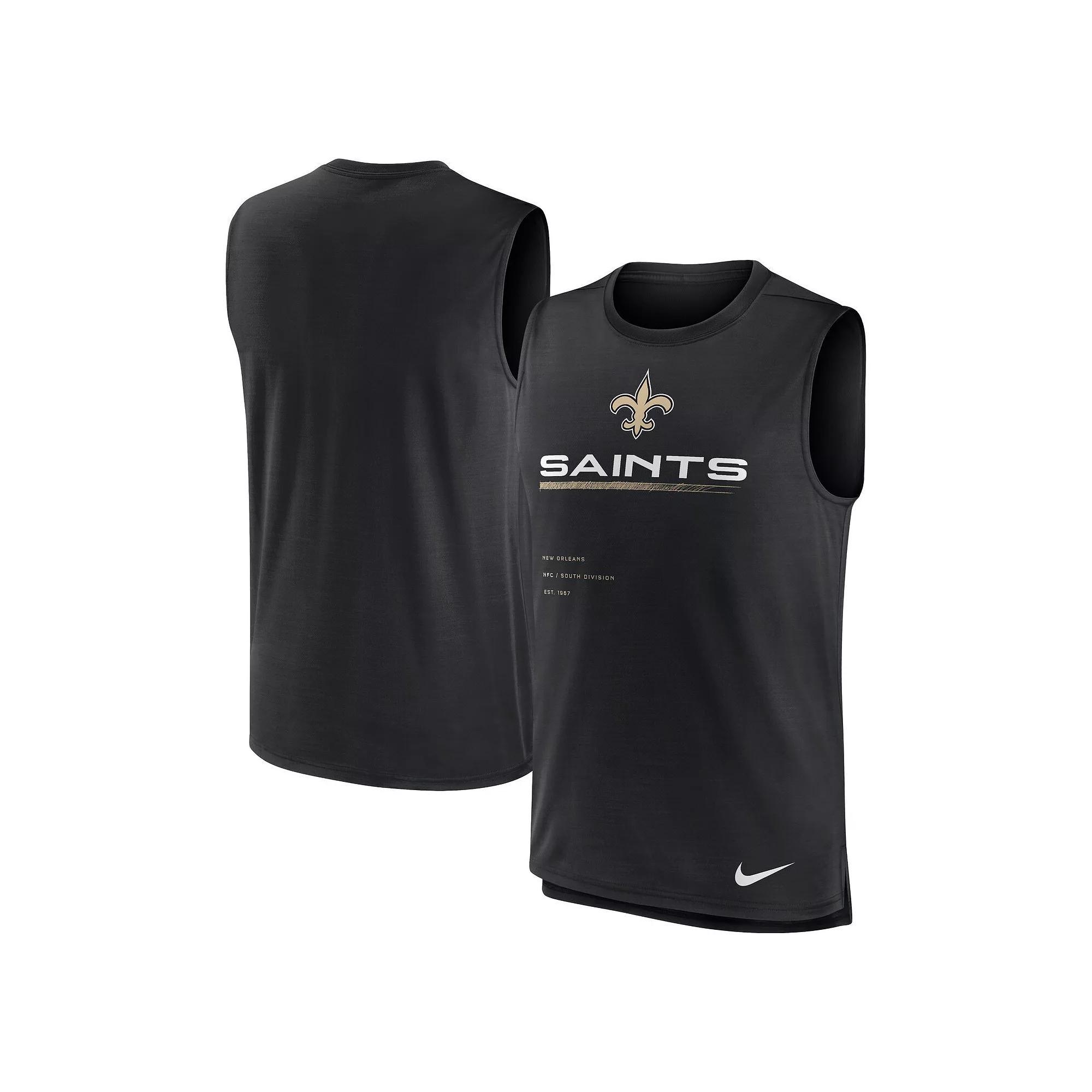 Men's Nike Navy Tennessee Titans Muscle Trainer Tank Top,  Product Image