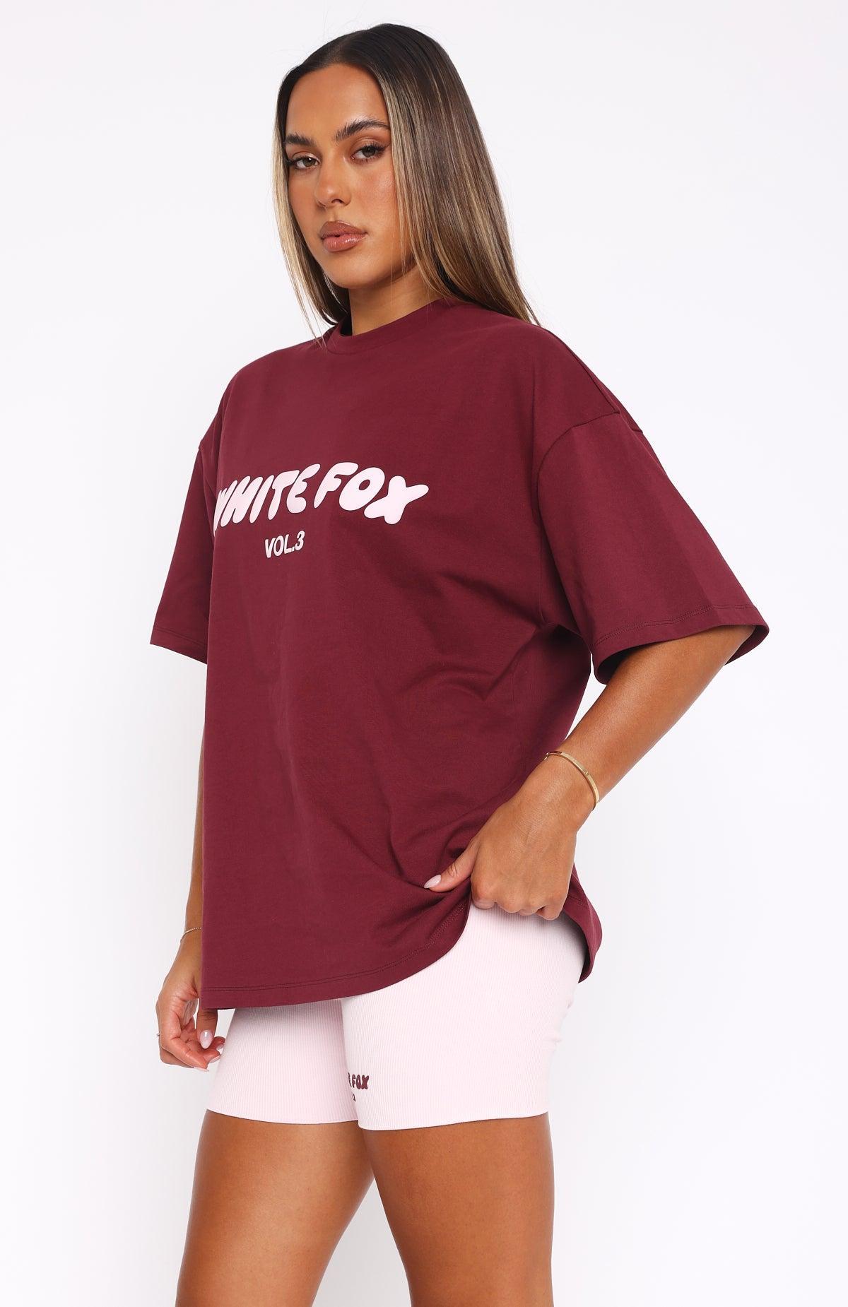 Offstage Oversized Tee Red Velvet Product Image