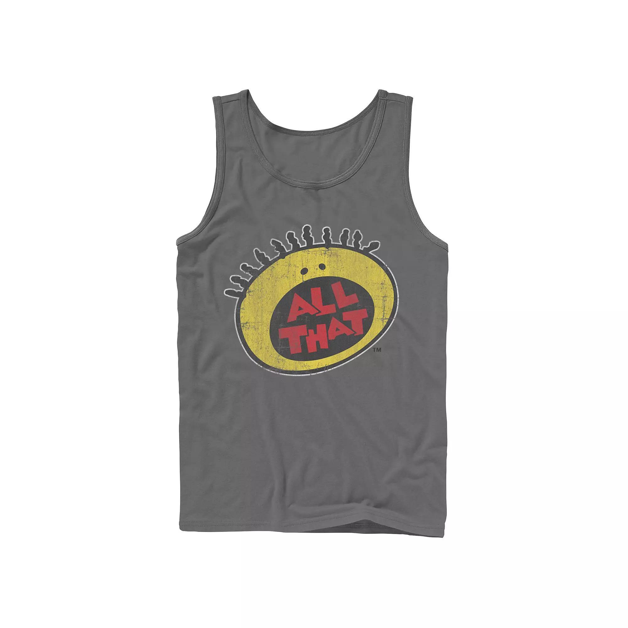 Men's Nickelodeon All That Classic Vintage Face Logo Title Graphic Tank Top,  Product Image