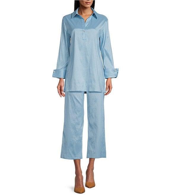 Preston & York Thea Stretch Taffeta Cropped Pants Product Image