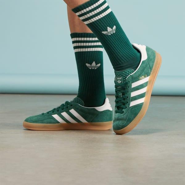 adidas Gazelle Indoor Shoes Olive Strata M 14 / W 15 Unisex Product Image