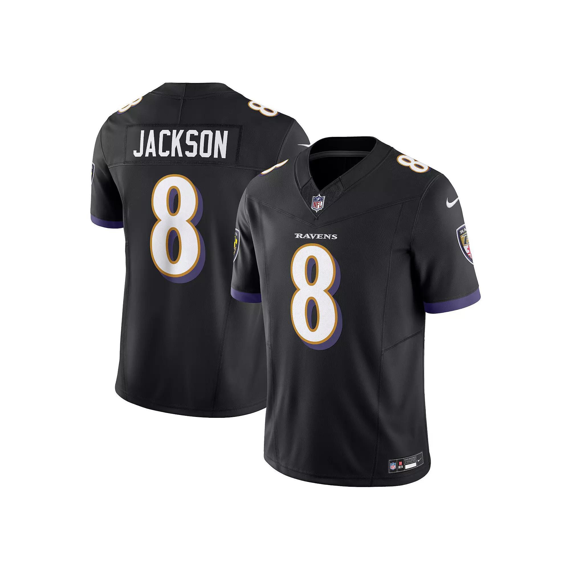 Men's Nike Lamar Jackson Black Baltimore Ravens Vapor F.U.S.E. Limited Jersey,  Product Image