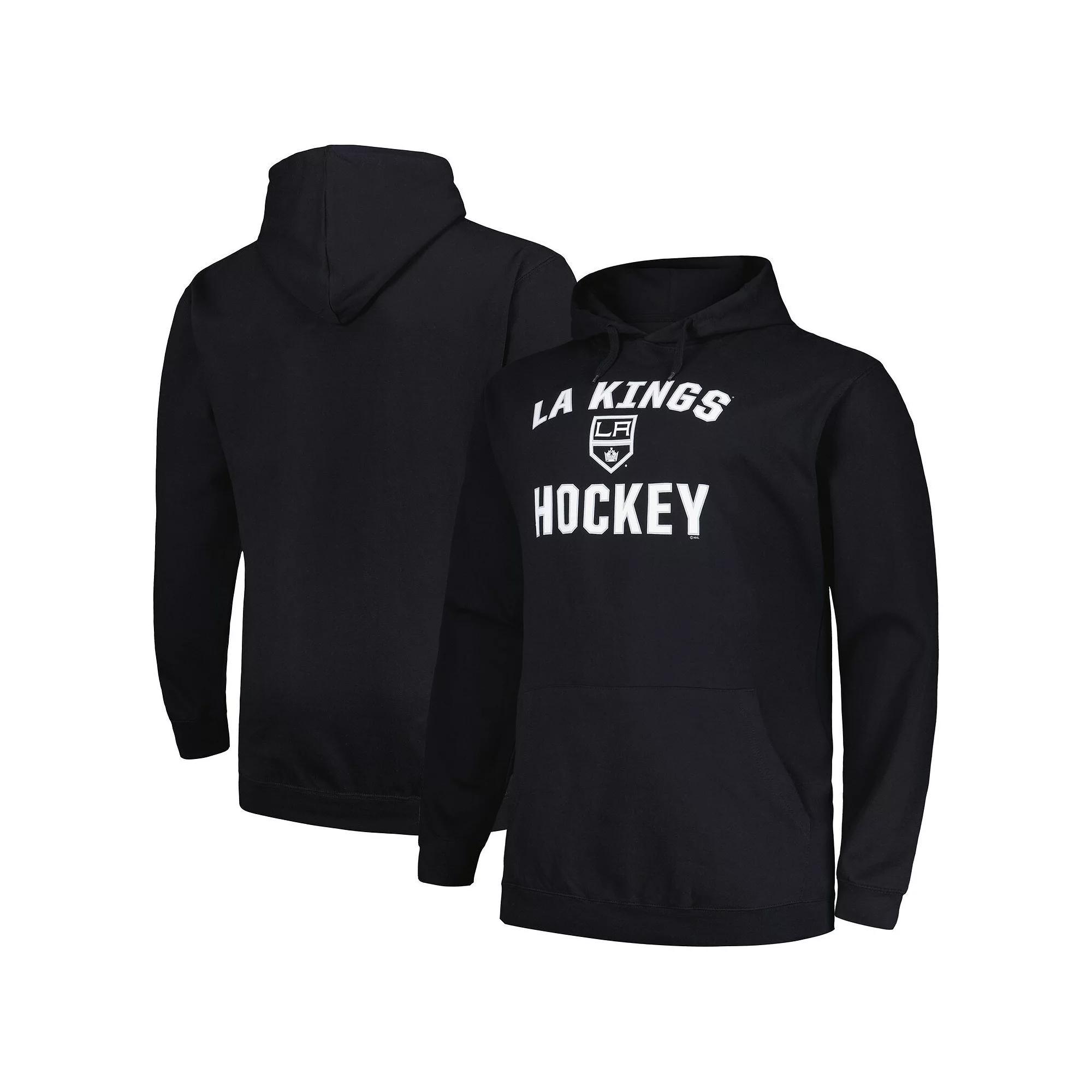 Men's Profile Black Los Angeles Kings Big & Tall Arch Over Logo Pullover Hoodie,  Product Image