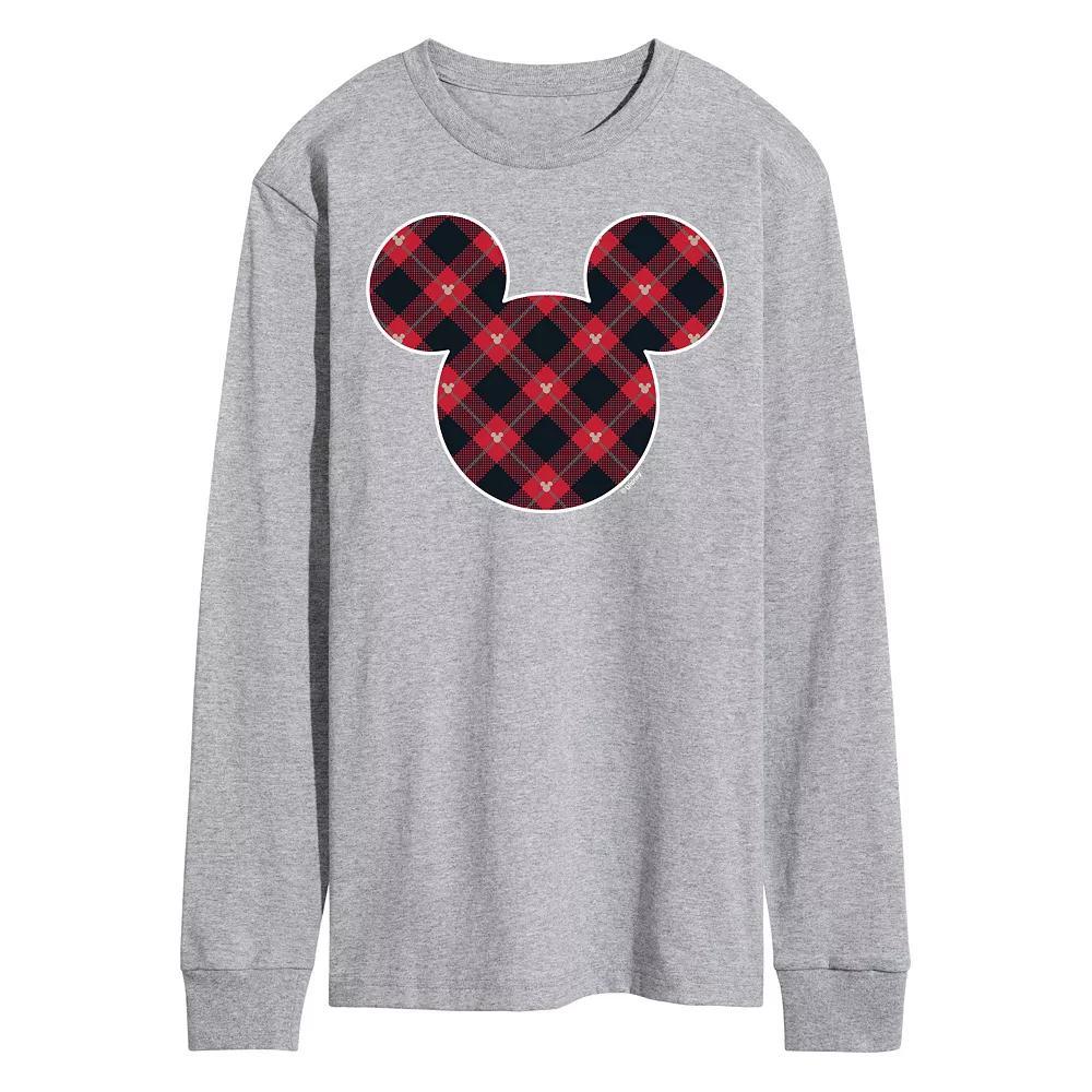 Disney's Men's Mickey Mouse Silhouette Plaid Fill,  Product Image