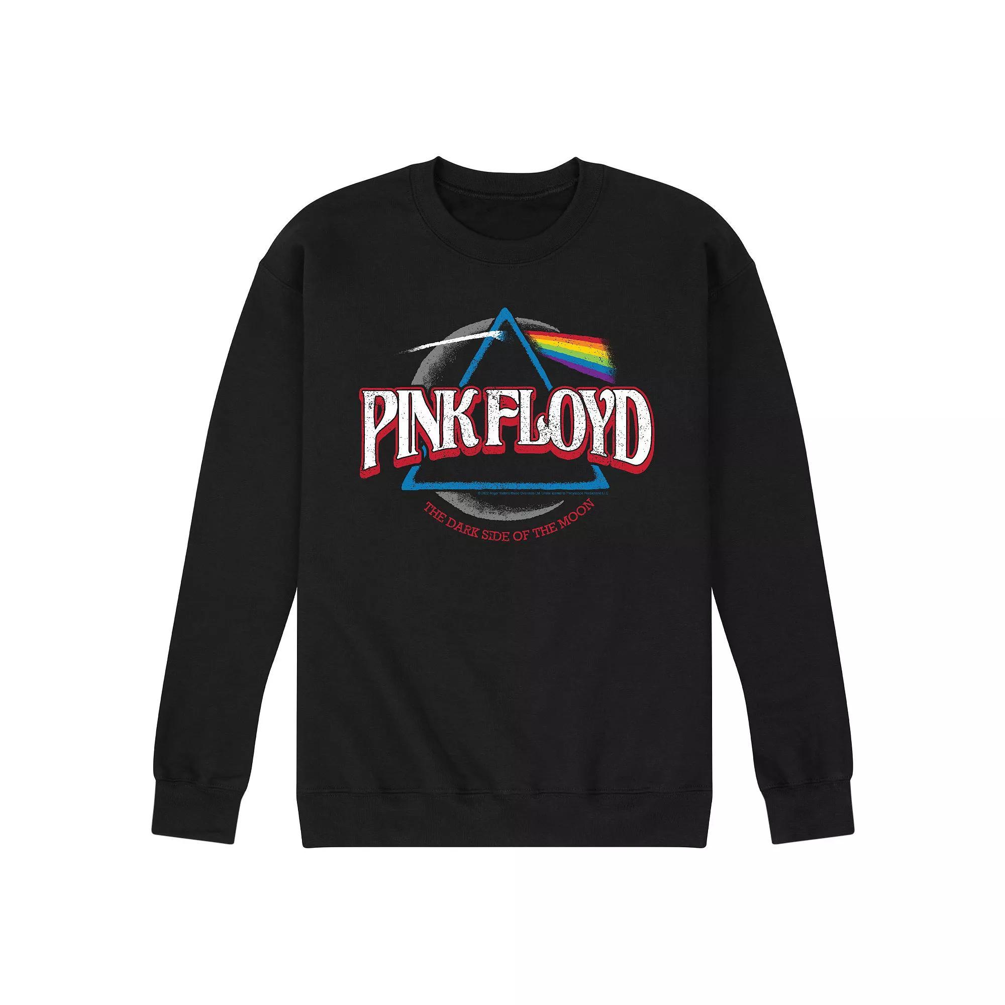 Men's Pink Floyd DSOTM Crescent Sweatshirt, Size: Large, Black Product Image