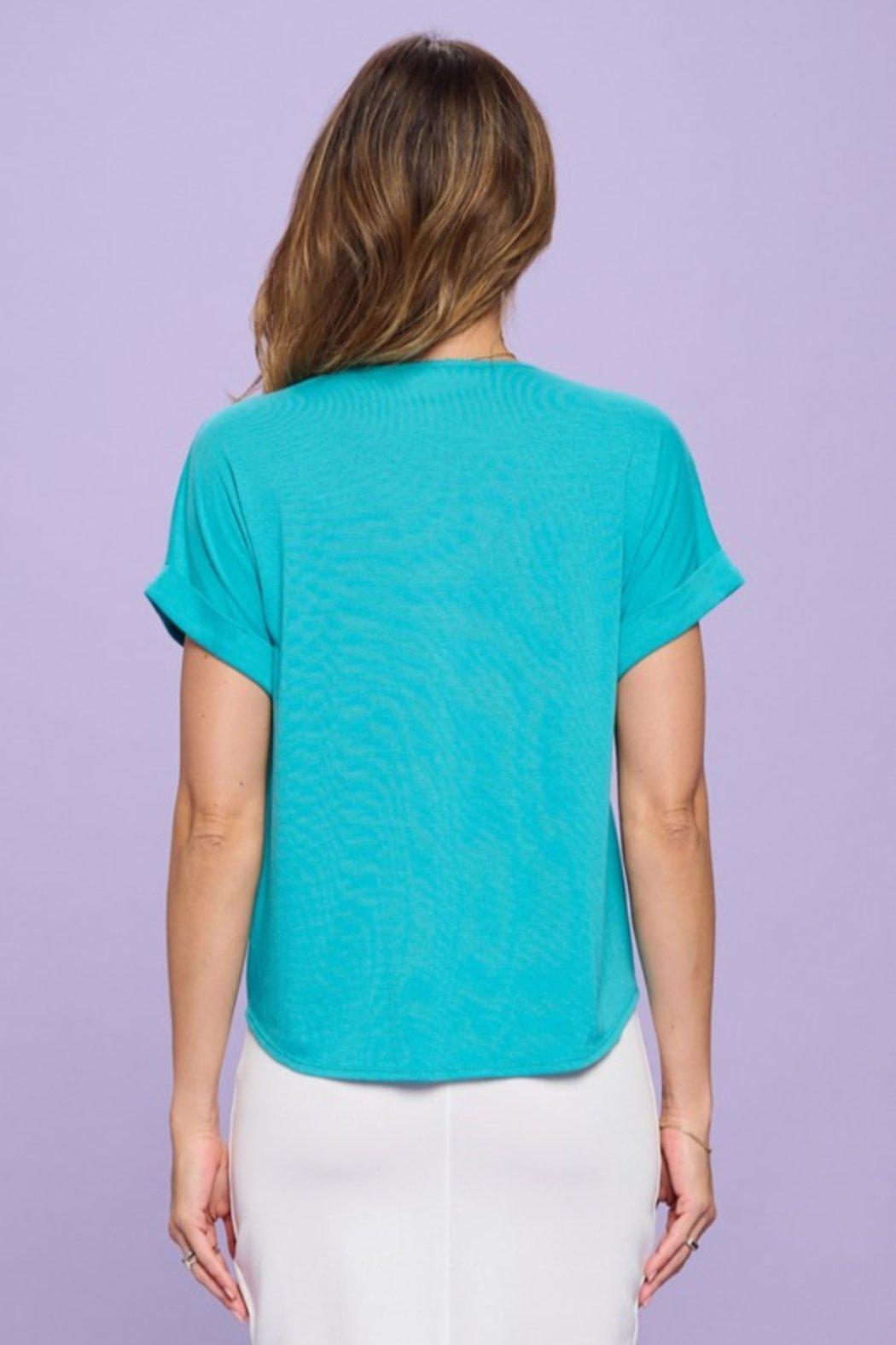 V Neck Te Front Top Product Image